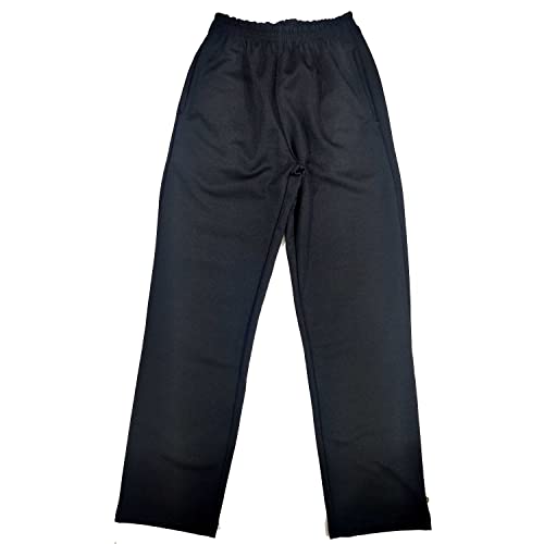 Calça Colegial Escolar Helanca Adulto - Preto Tamanho:P;Cor:Preto;Gênero:Masculino