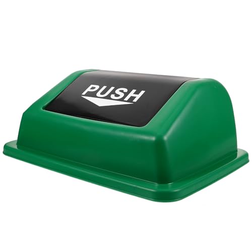 KAILIKETIY Plastic Trash Can Replacement Cover Flip Lid for Outdoor and Indoor Use Easy Install Trash Bin Lid Protector to Prevent Odor Overflow Waste Bin Accessory for Home Office and