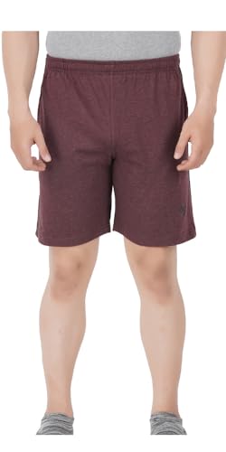 Cotton Shorts for Sports and Daily Use  Running,Jogging,Sports,Casuel (Pack of 1) Brown,Green