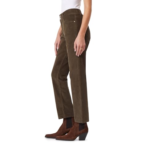Angels Forever Young Women's Curvy Straight Mid-Rise Corduroy Pants3