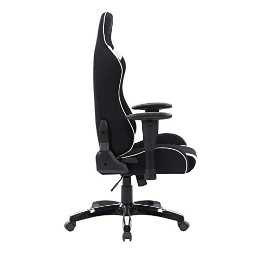 Corliving Racing Gaming Chair, Black/White #TOP4