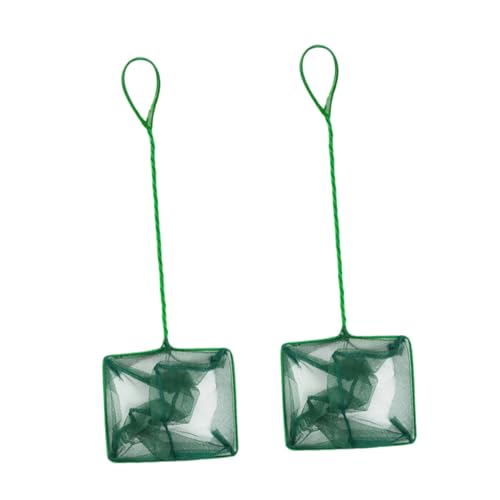 Didiseaon 2pièces Lot de Épuisettes pour Aquarium Filet De Nettoyage à Mailles Fines Épuisette pour Poissons Et Débris Petite pour Aquariums Et Petits Bassins
