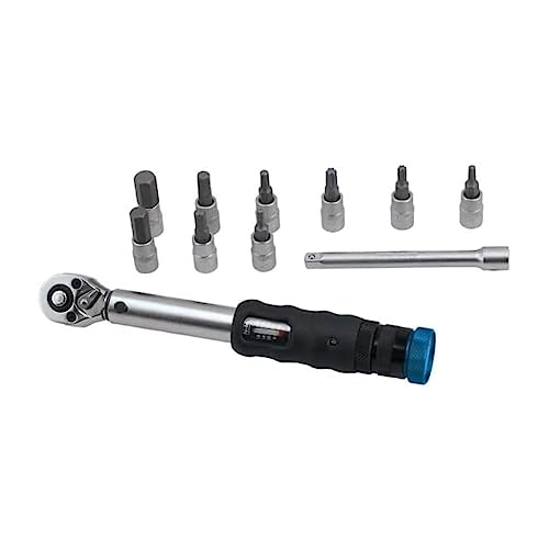 Laser 8383 LTR Torque Wrench Set 1/4"D 2-20Nm, Silver