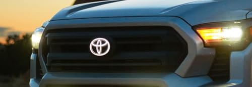 Toyota LED Lighted Front Grille Emblem, Dark Chrome, for 2024+ Tacoma TRD Sport and Off-Road Models