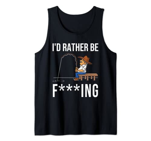 Funny I'd Rather Be Fishing - Regalo da uomo e donna Canotta