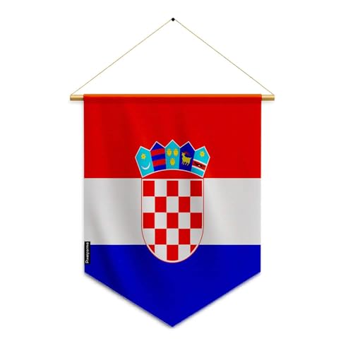 Pixelforma Banderín Croacia - Bandera de poliéster (30 x 45 cm)