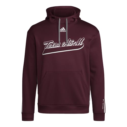 adidas Mens Aggies Hoodie Athletic Outerwear Casual Drawstring - Red