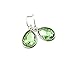 August Birthstone Earrings – Peridot Crystal Teardrop Earrings, Sterling Silver Ear Wires, Handmade Gift