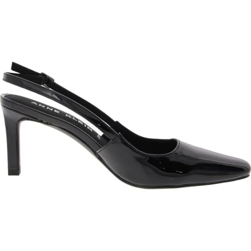 Anne Klein Womens Rosel Patent Square Toe Slingback Heels2