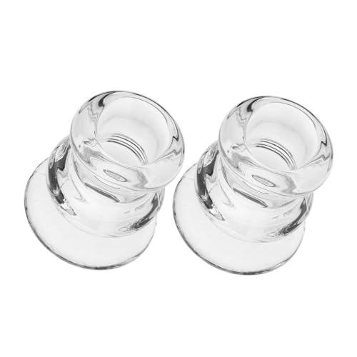 TOYMYTOY 2個透明洗眼杯 携帯便利なコンパクト ガラス製目洗浄カップ 目洗う用眼浴カップ 生理食塩水対応