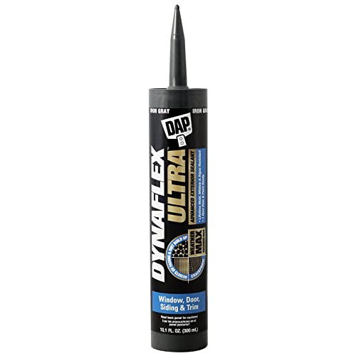 DAP DYNAFLEX Ultra 7079818215 Advanced Exterior Sealant, Iron Gray, 40 to 100 deg F, 10.1 oz Cartridge