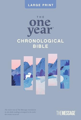 The One Year Chronological Bible The Message, Large Print Thinline Edition (Softcover)