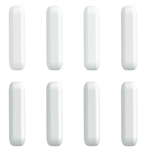 ONiLAB 8 barras agitadoras magnéticas de 0.335 x 1.378 in, color blanco, barra de agitación magnética, juego de barra de agitación magnética de