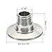 304 Stainless Steel 1.5 Inch Tri-Clamp Adaptor, 50.5mm Sanitary Tri-Clover Fitting to 1/2