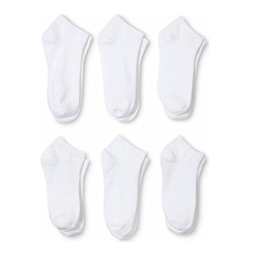 Daily Basic Polyester Low Cut Socks No Show, Ankle Men and Women Socks - 60 Pack (9-11, White)