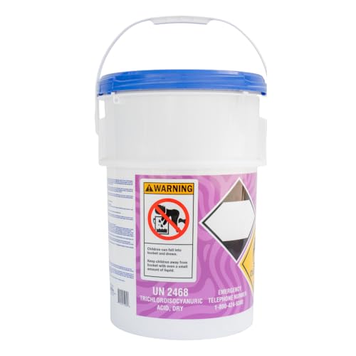 Image of Pyrock Chemical Pools 3 Inch Chlorine Tablets for Pools, 50 lb Pool Chlorine Tabs, 99% Trichlor, 90% Available Chlorine, Slow Dissolving Stabilized Chlorine Tablets for Swimming Pools, Floaters