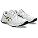 ASICS Men's Netburner Ballistic FlyteFoam 3 Volleyball Shoes, 11.5, White/Pure Gold