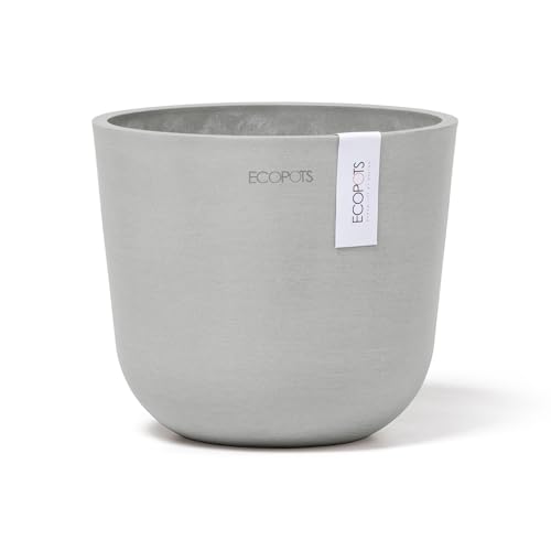 Ecopots Pflanzgefäß für Innen- und Außenbereich - 80% recycelte Materialien, skandinavisches Design, handgefertigtes Finish, langlebig, zeitlos und UV-beständig