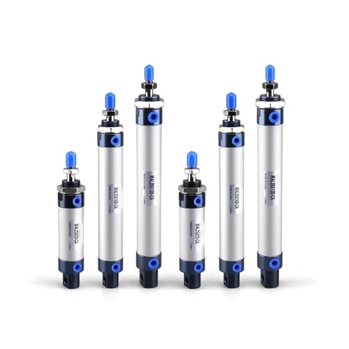 Mini cilindro neumático vástago simple y doble efecto de 25mm para automatización industrial
