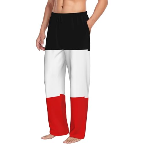 Old Flag Of The German Empire Men'S Pajama Pants Soft Comfort Lounge Pants Sleep Pj Bottoms2