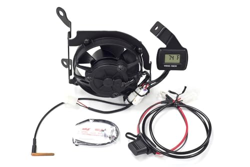 Trail Tech Kit de ventilador, radiadores de motocicleta, Yamaha WR450F 2012-2015, negro, (732-FN11)
