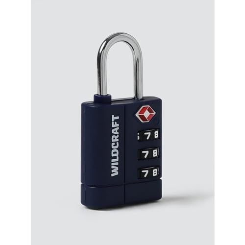 Image of Wildcraft Metal TSA Approved Lock for Bag, Luggage, Travel | 3 Digit Lock Combination - Blue