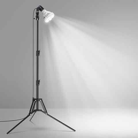 SANSI LED Work Light, 5500LM 365W Equiv 5000K, Telescoping Tripod 30-55In — $44.99 (25% off)