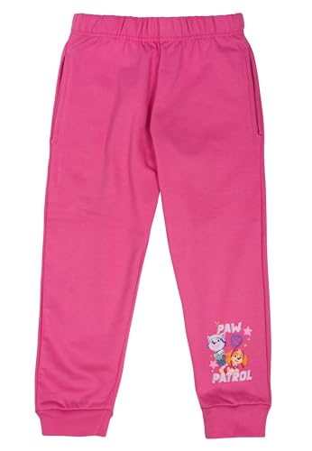 Paw Patrol Jogginghose für Mädchen - Kinder Trainingshose Sweathose Hose Pink (DE/NL/SE/PL, Numerisch, 110, 116, Regular, Pink)