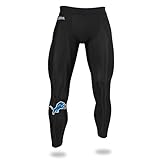 Officially Licensed Zubaz Men's NFL NFL Men's Leggings, Detroit Lions, Size Large