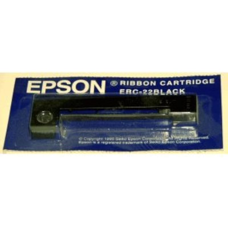 Genuine Epson (ERC-22B) Black Ribbon Cartridge For: M-180, M-181, M-183, M-185 ERC-22B