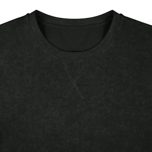 LOGEEYAR Men's Athletic Washed T-Shirts Basic Crew Neck Tees Tops Causal Distressed Cotton T Shirts for Men3