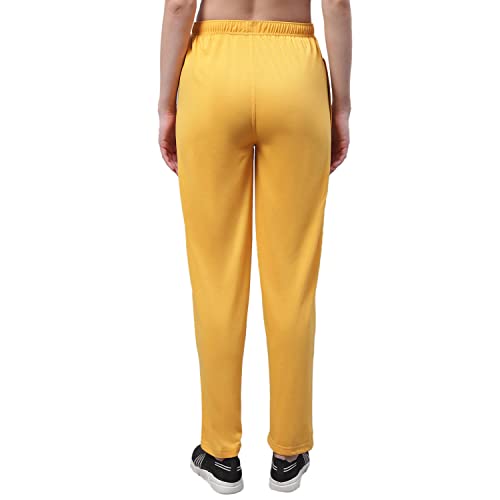 Image of Mack Jonney Regular fit Cotton Trackpant for Women (Pack of 3)-D10 YEL L.Gry BLU 003-P