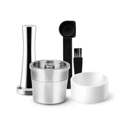 Capsula riutilizzabile in acciaio inox per I-LLY, cialda filtro caffè ricaricabile compatibile con macchina da caffè i-lly X9 X 8 X7.1 Y5 Y1.1 (capsule+tamper+riempimento polvere)