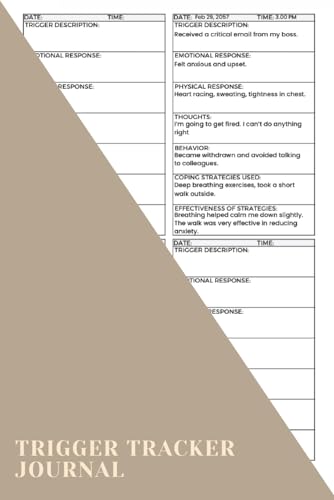 Trigger Tracker Journal: A Must-have Notebook For Anyone Looking To Better Understand Their Triggers And Manage Their Emotions Effectively