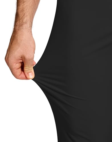 Men's Golf Dress Pants 30" Inseam Stretch Skinny Tapered Lightweight Breathable Chino Trousers with Pockets for Casual Work3