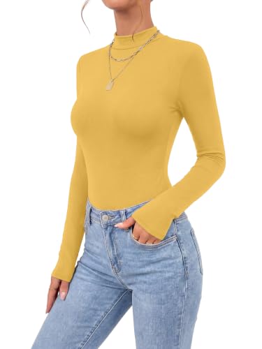 Image of OPOIPIN Women's Long Sleeve Basic Bodysuit