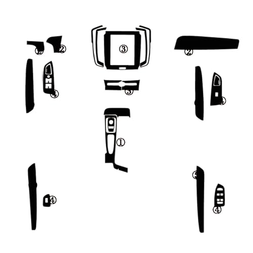 Accessoires automobiles Volvo S90 style carbone pour trajet chic