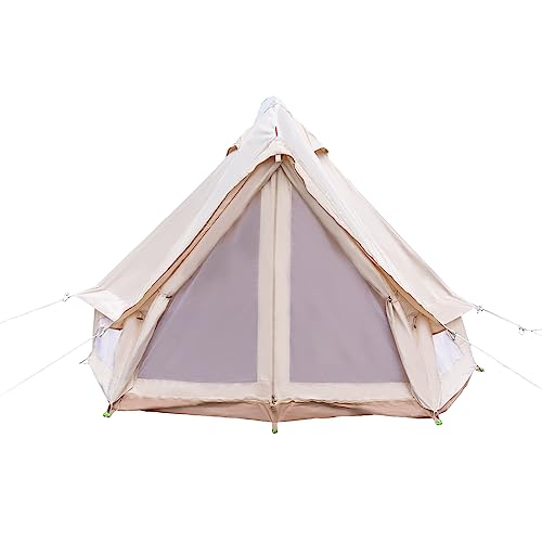 Carpa Bell Canvas con piso desmontable para glamping miniatura 1