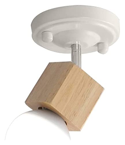 Lampade da parete per esterni in ferro Patio Portico Garage Lampada da parete per esterni retrò, Paralume in legno Lampada da giardino impermeabile, Lampada da parete per portico, per giardino, portic