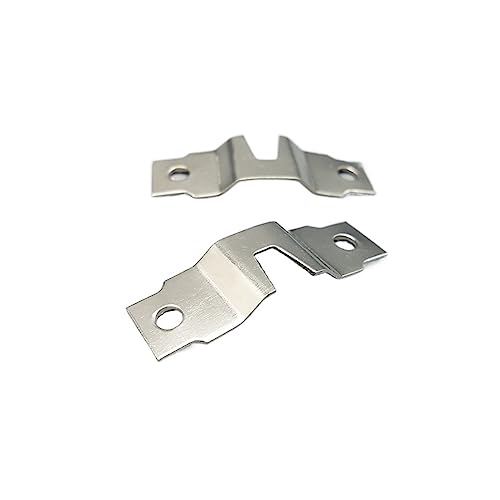 Image of Flush Mount Bracket ,Interlock Hanging 5 Pairs Wall Mount Hanging Picture Hardware Metal Hanger for Frames Cross-Stitch Poster Hook, 49*12mm, Silver