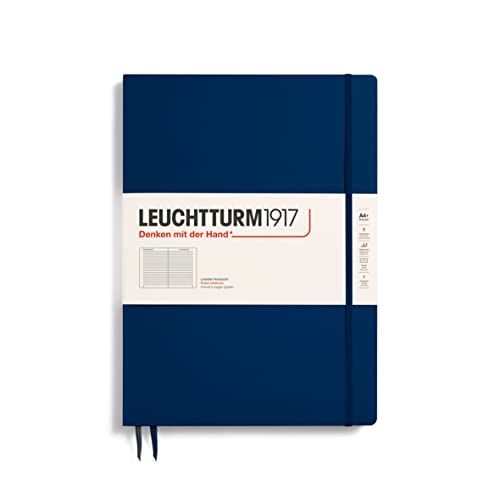 Leuchtturm1920 A4 Plus Master Slim Lined Notebook - Navy