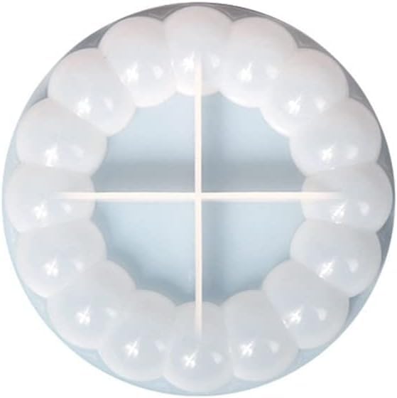 RKPM HOMES Bubble Coaster Mould I Silicone Round Epoxy Resin Deep Casting Tray I Ashtray Mold for Homemade Ornament DIY Art Crafts Jewelry Storage Box Ring Trinket Container Table Decoration (Large)