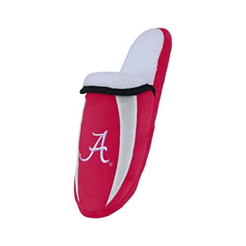 Image of FOCO mens NCAA College Team Logo Sherpa Moccasin Slippers