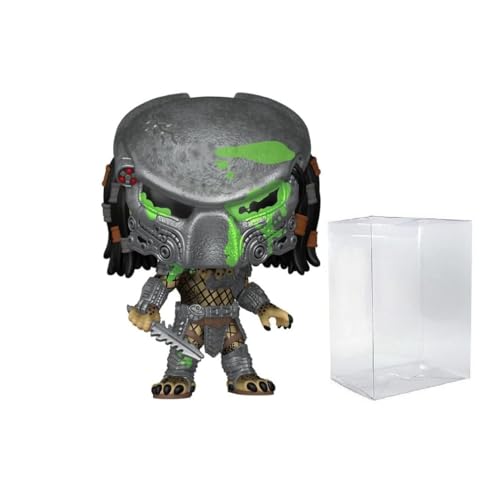 POP Funko Movies: Aliens vs Predator Requiem - Bloody Wolf Predator (Glow-in-The-Dark) Vinyl Figure (Bundled with Compatible Box Protector Case) Multicolor 3.75 Inches