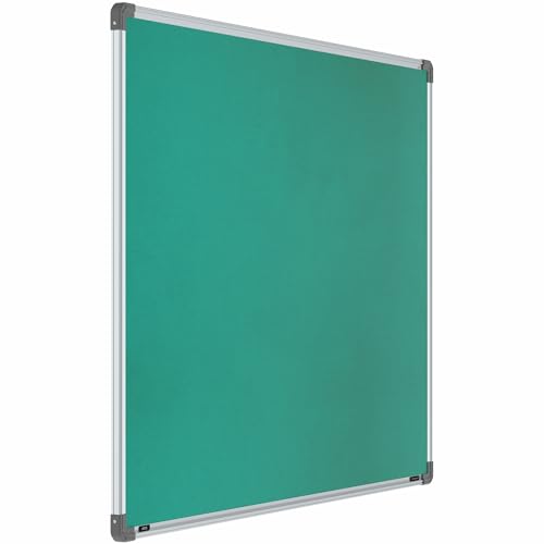 Image of Scholar Art Metis 3x4 Feet Fabric Pin Board for Study Table & Kids Room | Vibrant & Versatile Crape Cloth + High Density Soft Board for Pinning Photos, Sticky Notes & Reminders (Emerald Green)