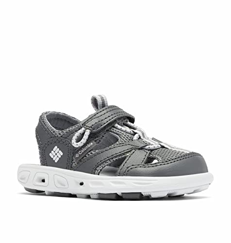 Columbia Youth Techsun Wave Sandal, Shark/Grey Ice, 7