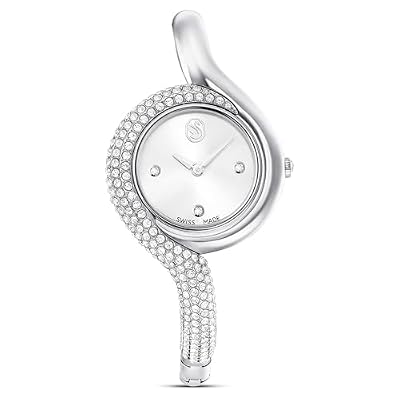 Swarovski Dextera Asymmetric Orologio, con Cristalli, Swiss Made, Meccanismo al Quarzo, Impermeabile Fino a 50 m, Finitura in Acciaio Inossidabile, 29 x 30 mm, 7 mm, 11,7-14,7 cm, 0,6 cm