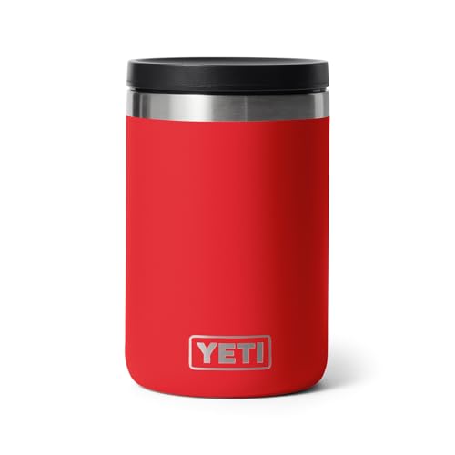 Image of YETI Rambler 16 oz Food Jar, Vacuum Insulated, Stainless Steel, With Airtight Lid, Rescue Red