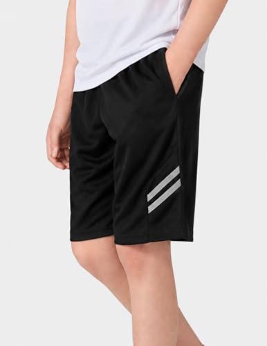 Image of Liberty Imports 5 Pack Big Boys Youth Athletic Mesh Basketball Shorts with Pockets Quick Dry Activewear