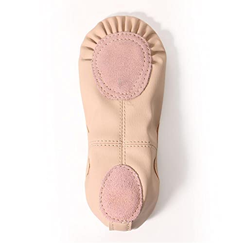 Ballet Slippers 2 Pairs Dancer Girls Point Shoes for Ballet Kids Dance Practice Slippers Professional Canvas Yoga Ballet Latin Shoes for Girls,Black-32 EU4